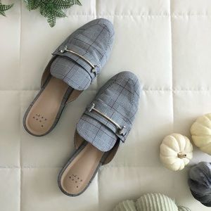 A New Day Grey Plaid Loafers